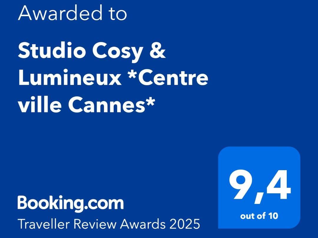 Studio Cosy & Lumineux *Centre Ville Cannes* Zewnętrze zdjęcie